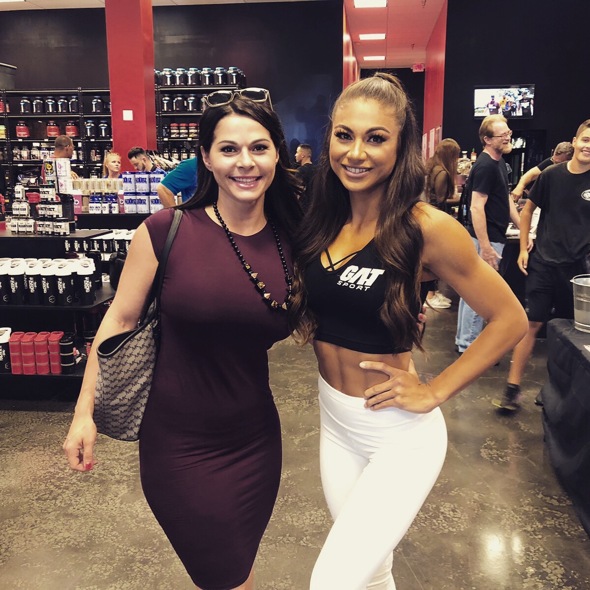 Coach Jana with Janet at a fitness industry event