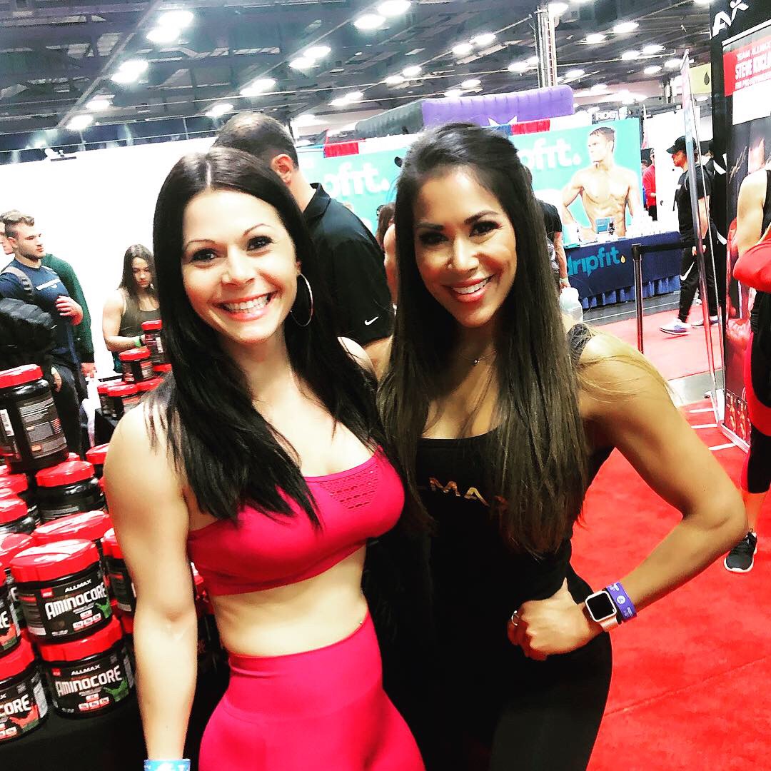 Coach Jana with Jen Ronzini at a fitness industry expo