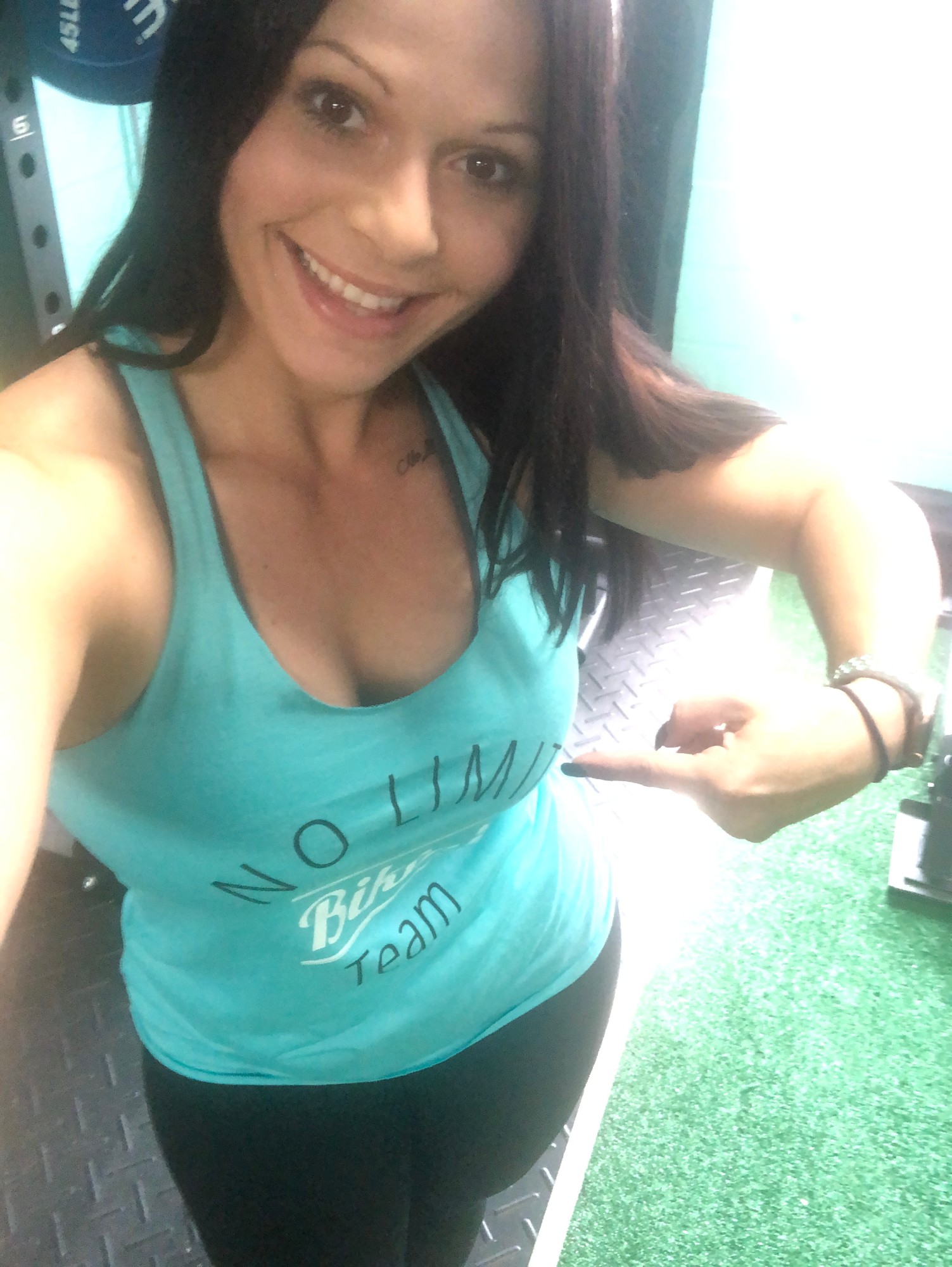 Coach Jana repping the No Limit Bikini Team